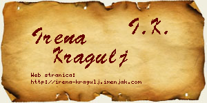 Irena Kragulj vizit kartica